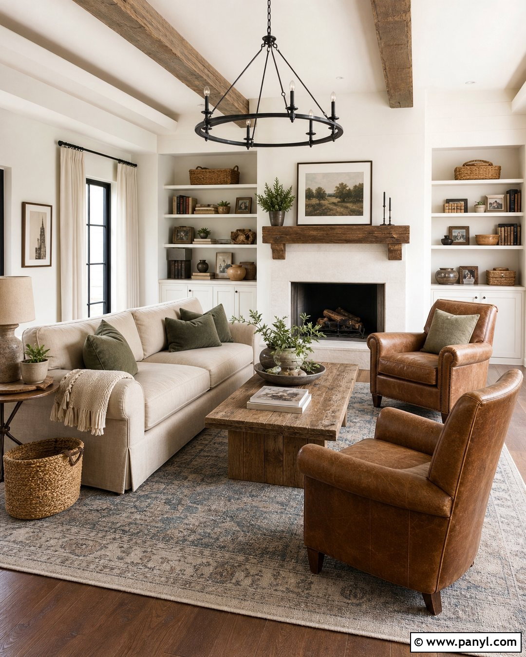 Warm White Farmhouse Walls - 35 Farmhouse Wall Colors