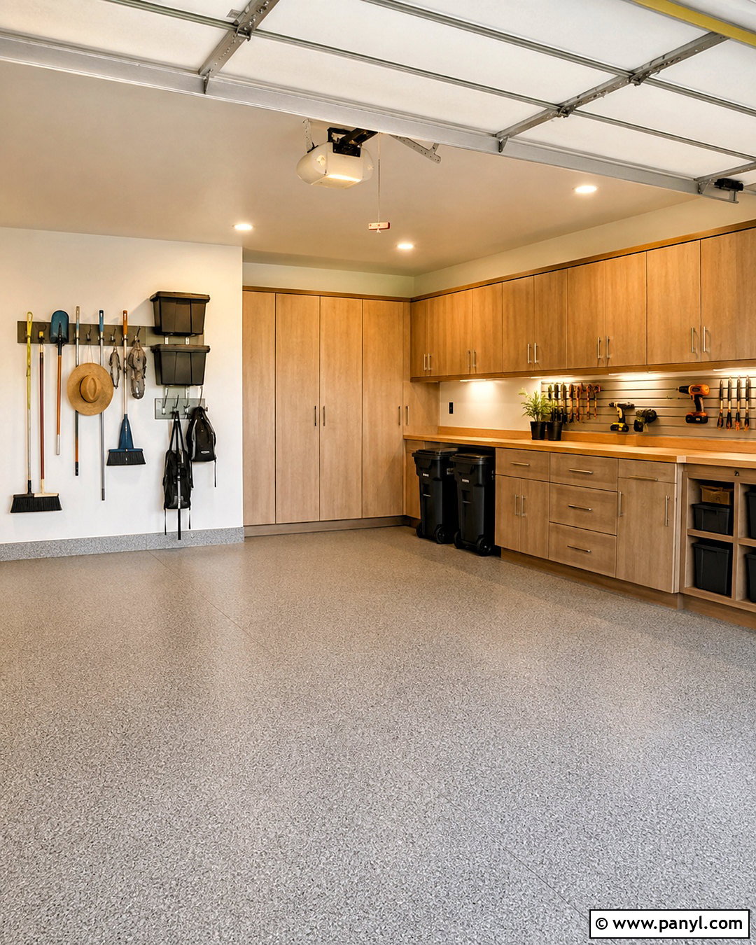 Warm White Garage - 20 best garage paint colors