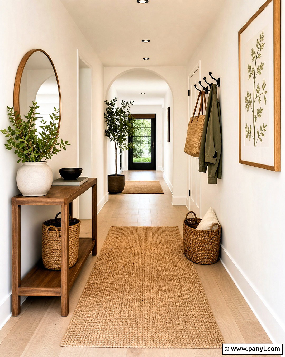 Warm White Hallway - 20 hallway colour schemes