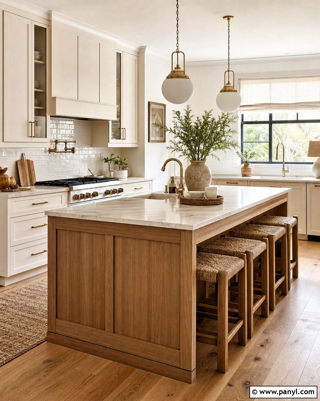 Warm White Kitchen - 20 kitchen aesthetic ideas