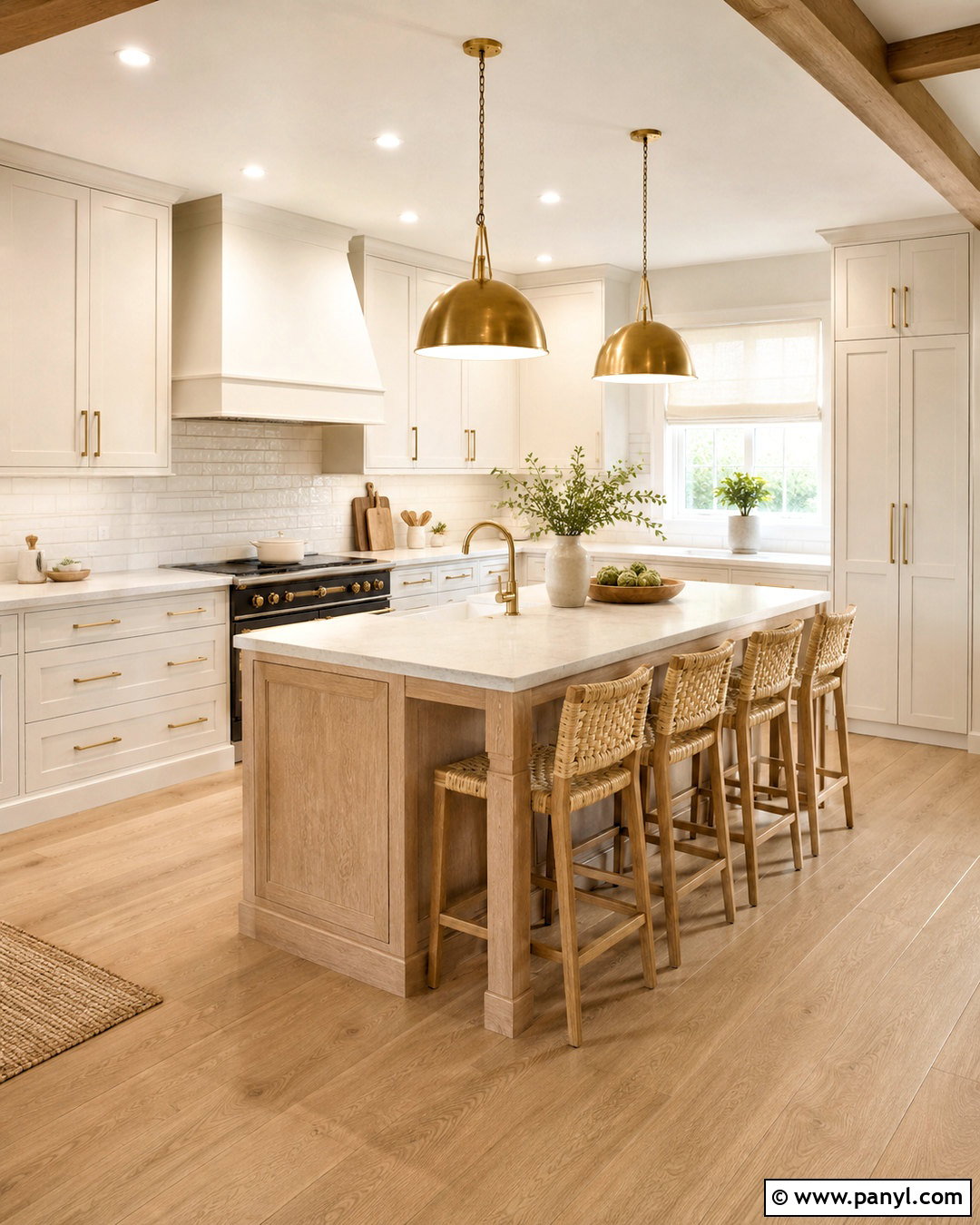 Warm White Kitchen - 20 kitchen color themes