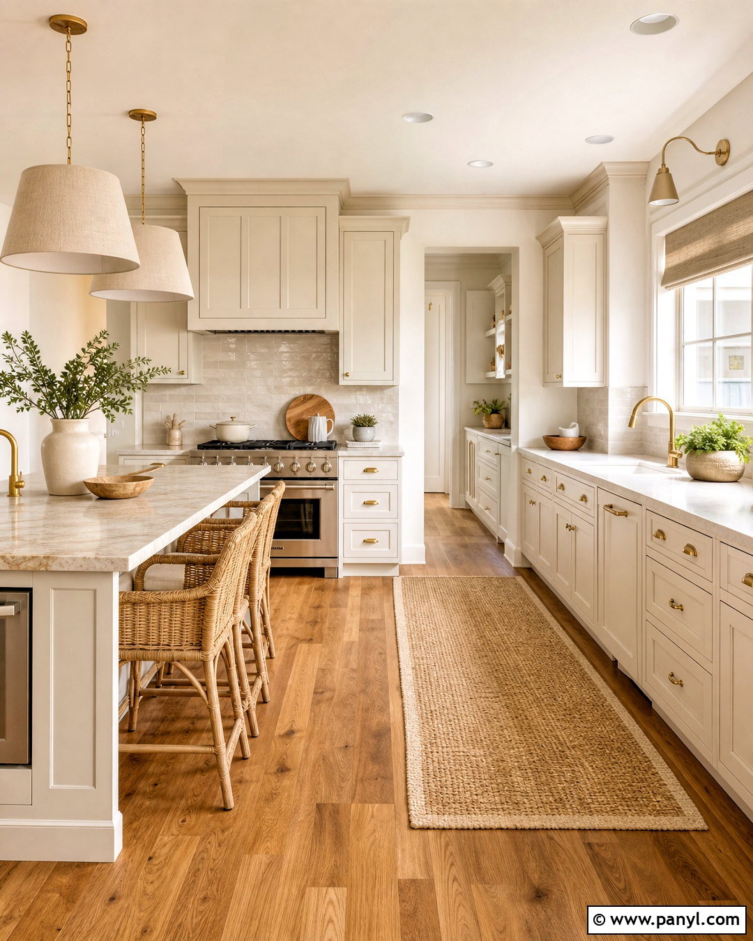 Warm White Kitchen - 20 kitchen design ideas
