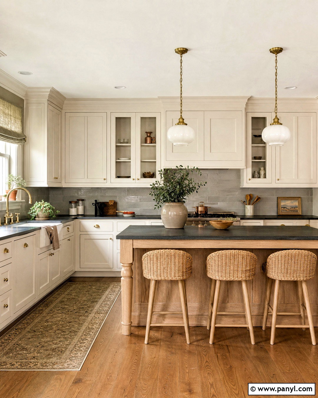 Warm White Kitchen - 20 trendy kitchen colors