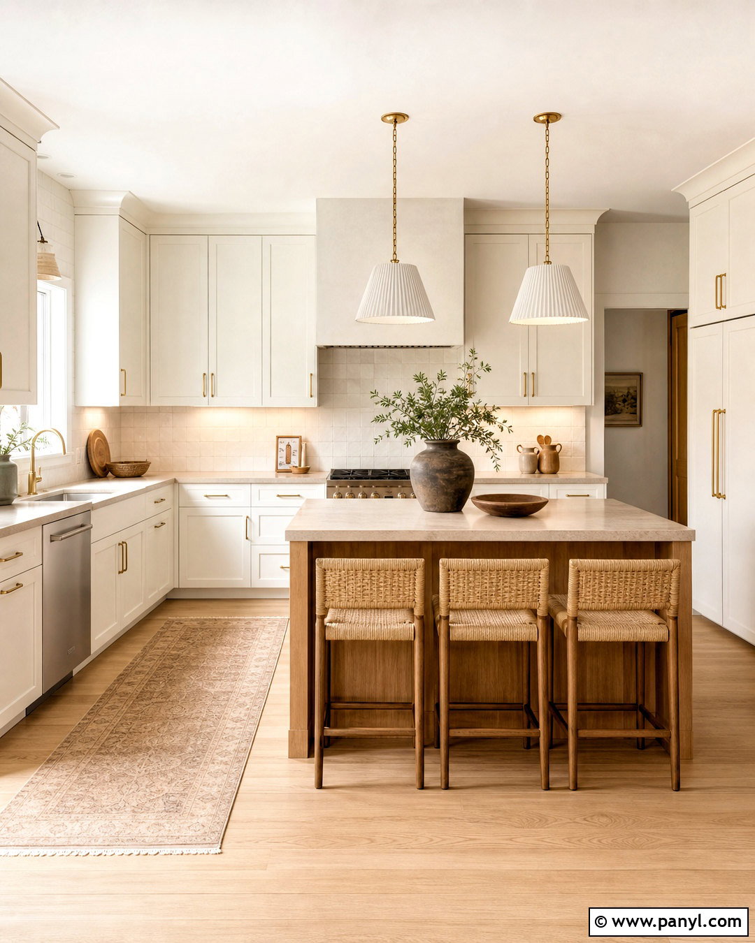 Warm White Kitchen - 20 warm kitchen colors