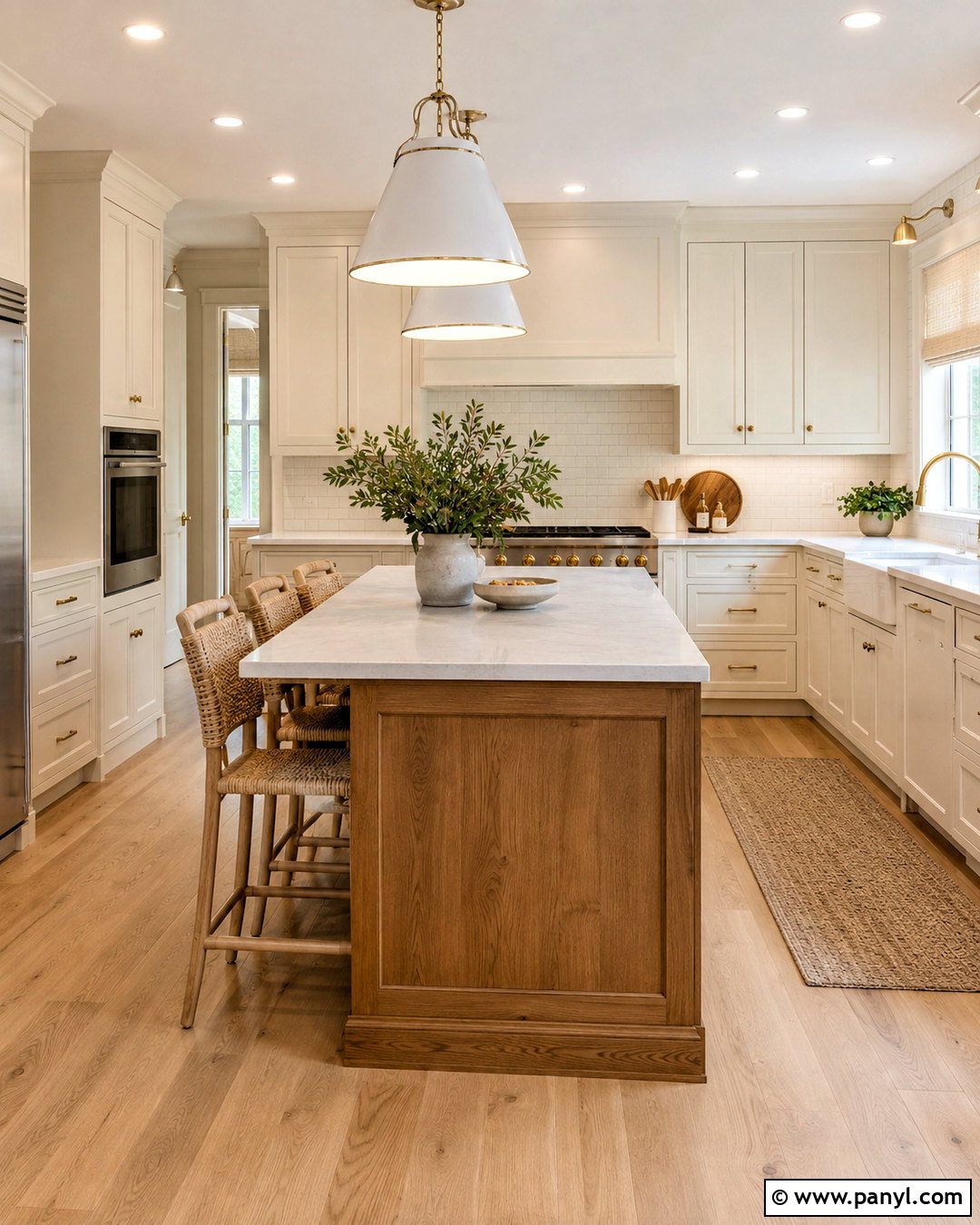 Warm White Kitchen Cabinets - 20 neutral kitchen cabinet colors