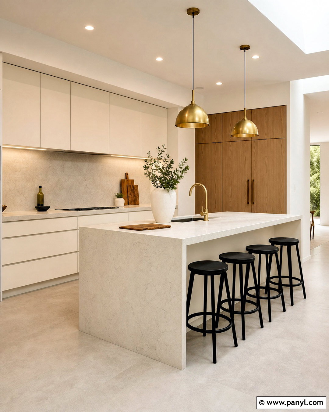 Warm White Kitchen Cabinets In Modern Kitchen - 20 warm white kitchen cabinets