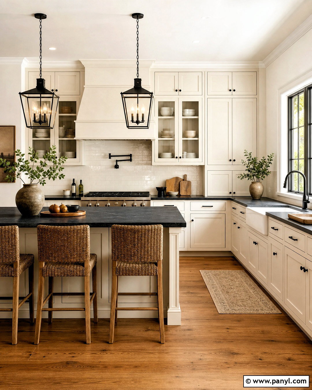 Warm White Kitchen Cabinets With Black Countertops - 20 warm white kitchen cabinets
