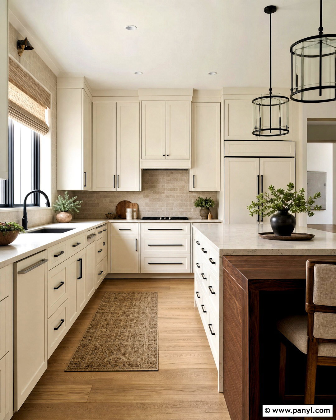 Warm White Kitchen Cabinets With Black Hardware - 20 warm white kitchen cabinets
