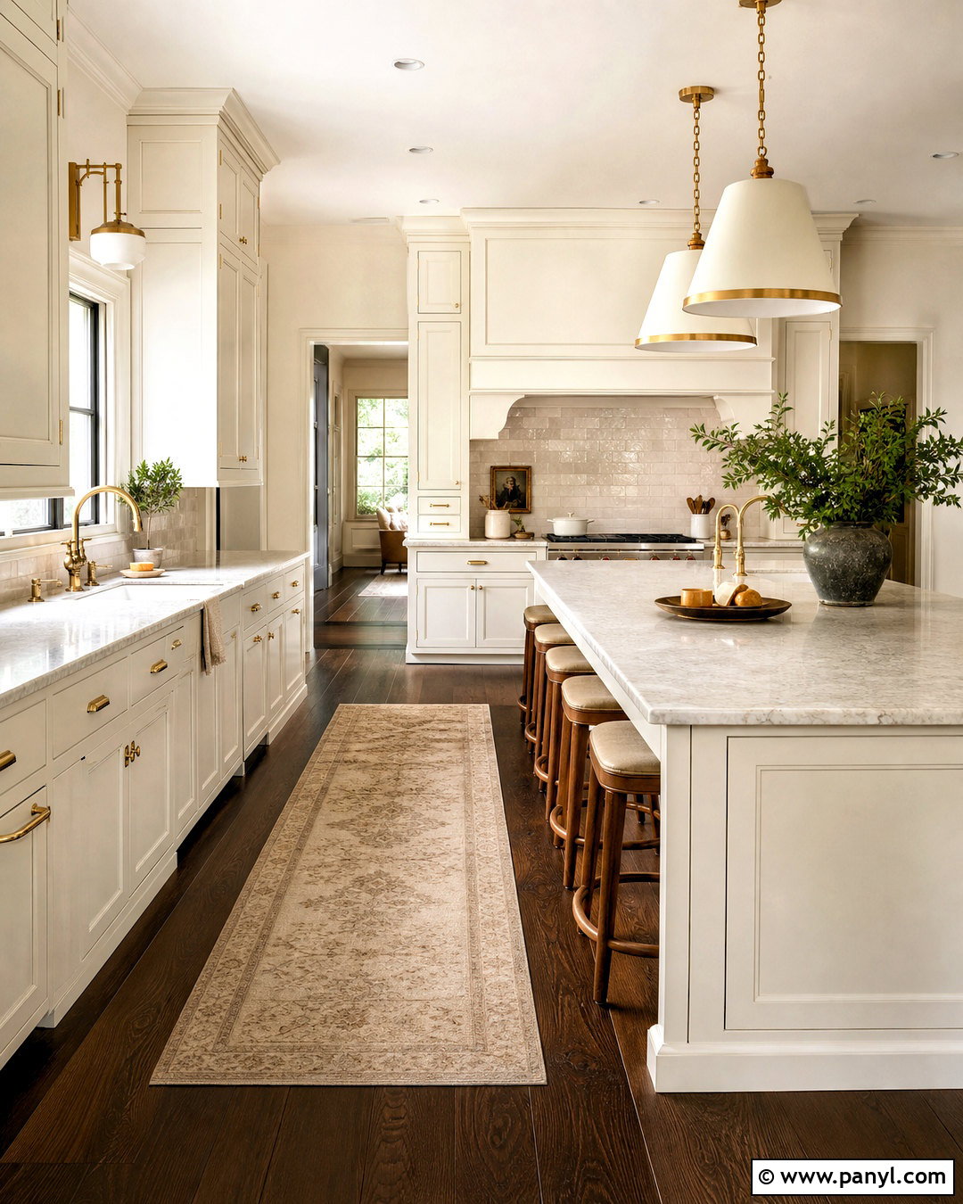 Warm White Kitchen Cabinets With Dark Wood Floors - 20 warm white kitchen cabinets