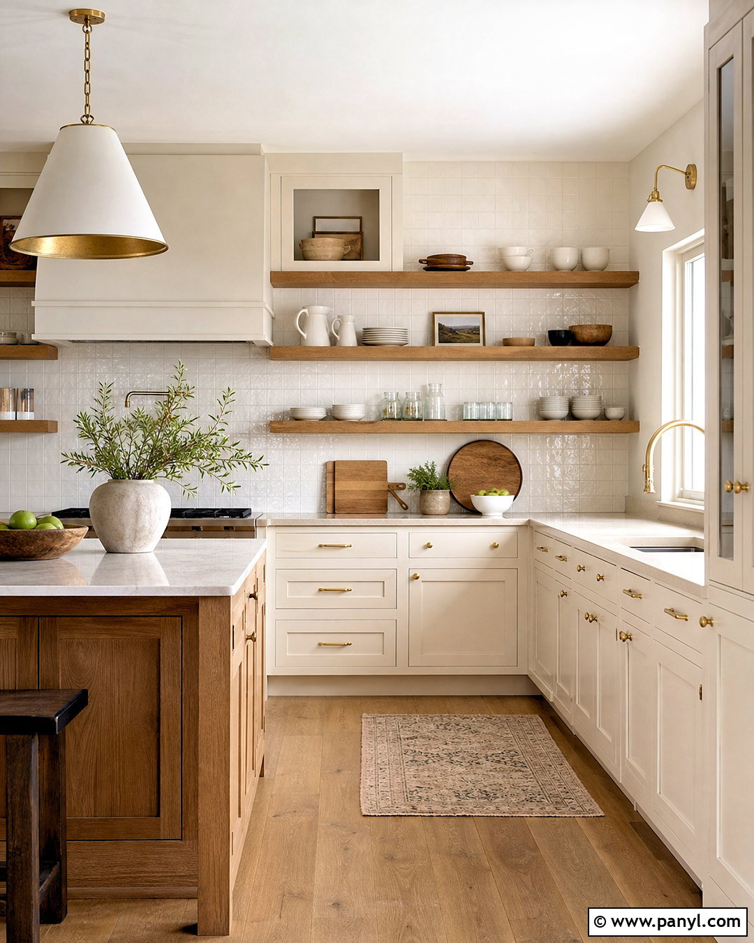 Warm White Kitchen Cabinets With Open Shelving - 20 warm white kitchen cabinets