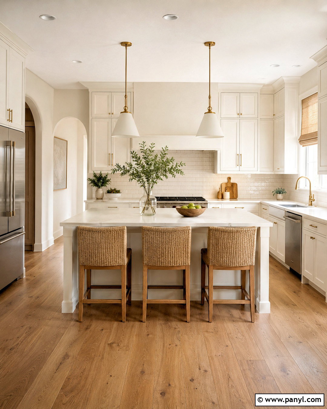 Warm White Kitchen Walls - 35 white kitchen cabinets wall color ideas