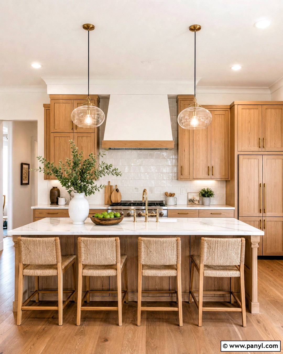 Warm White Kitchen Walls - 20 paint ideas for kitchen walls