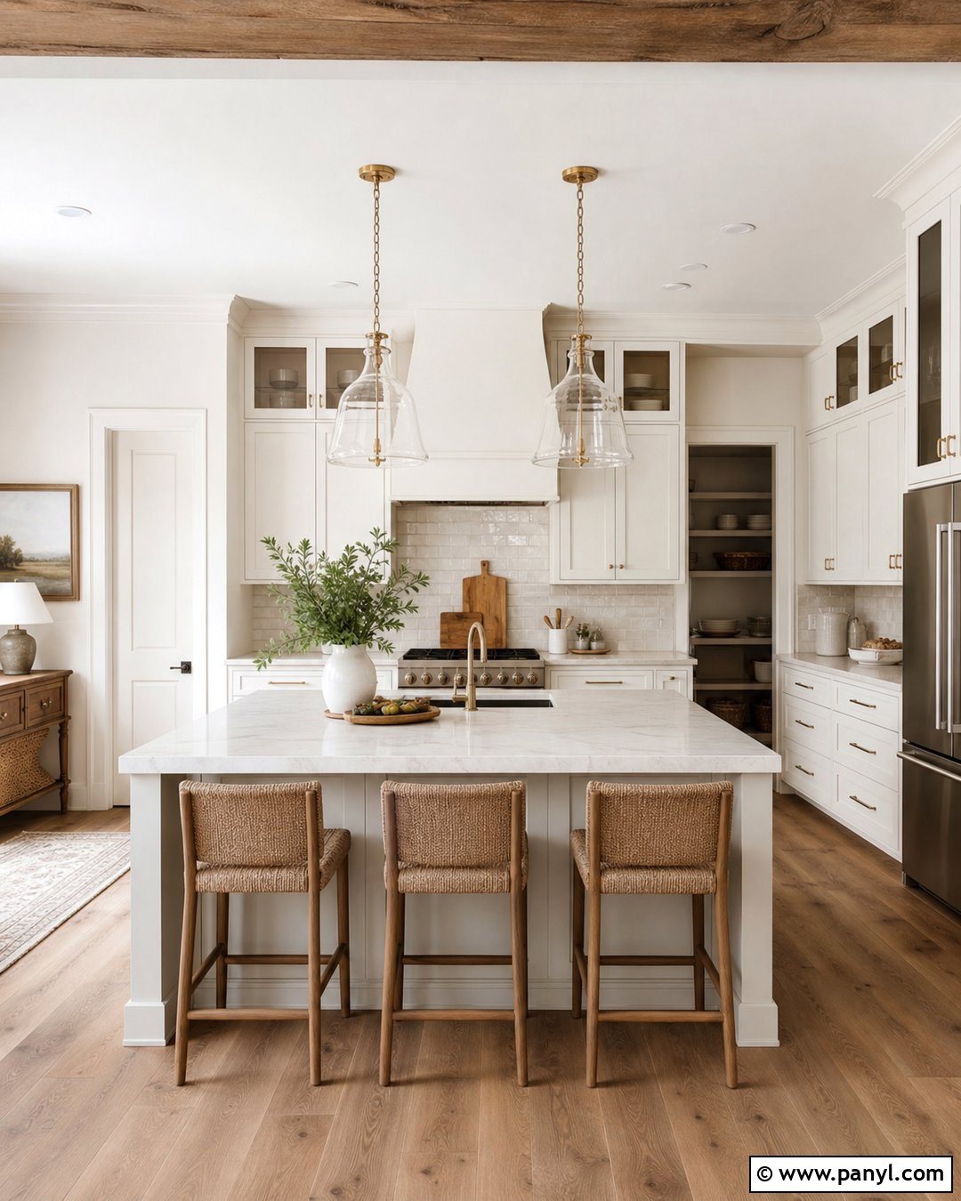 Warm White Kitchen Walls - 30 White Kitchen Wall Color Ideas