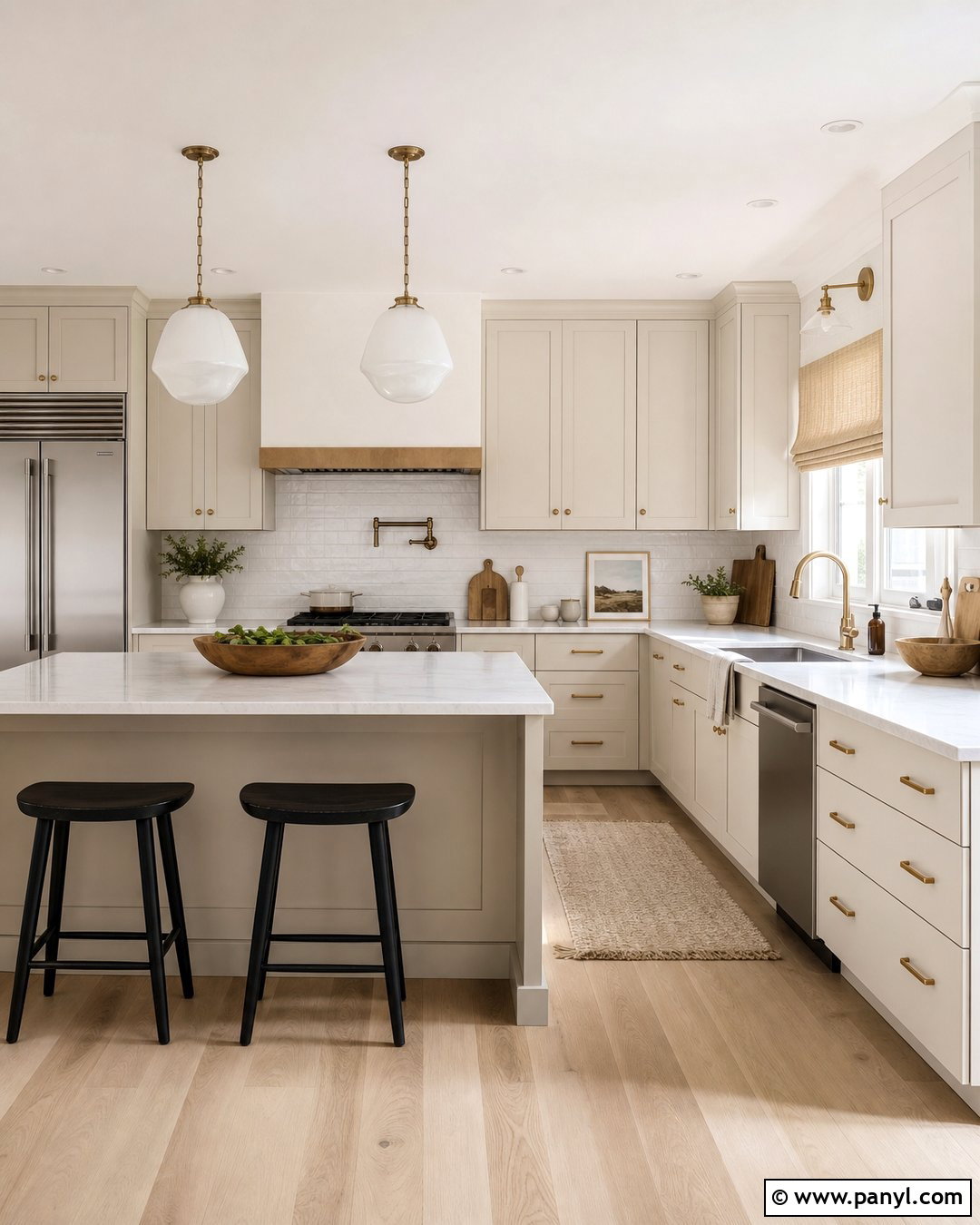 Warm White Kitchen Walls - 35 kitchen wall colors with cream cabinets