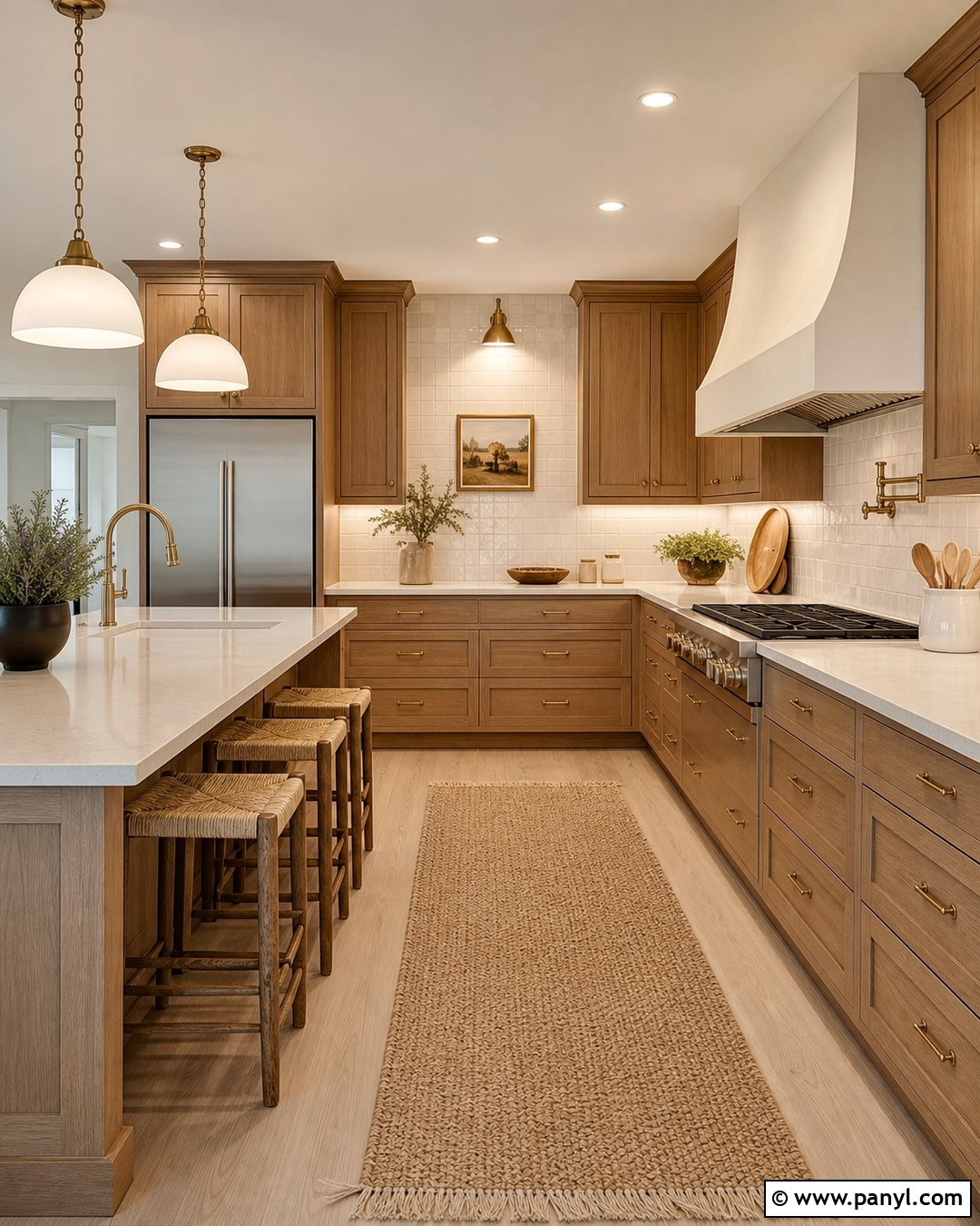 Warm White Kitchen Walls - 35 kitchen wall colours