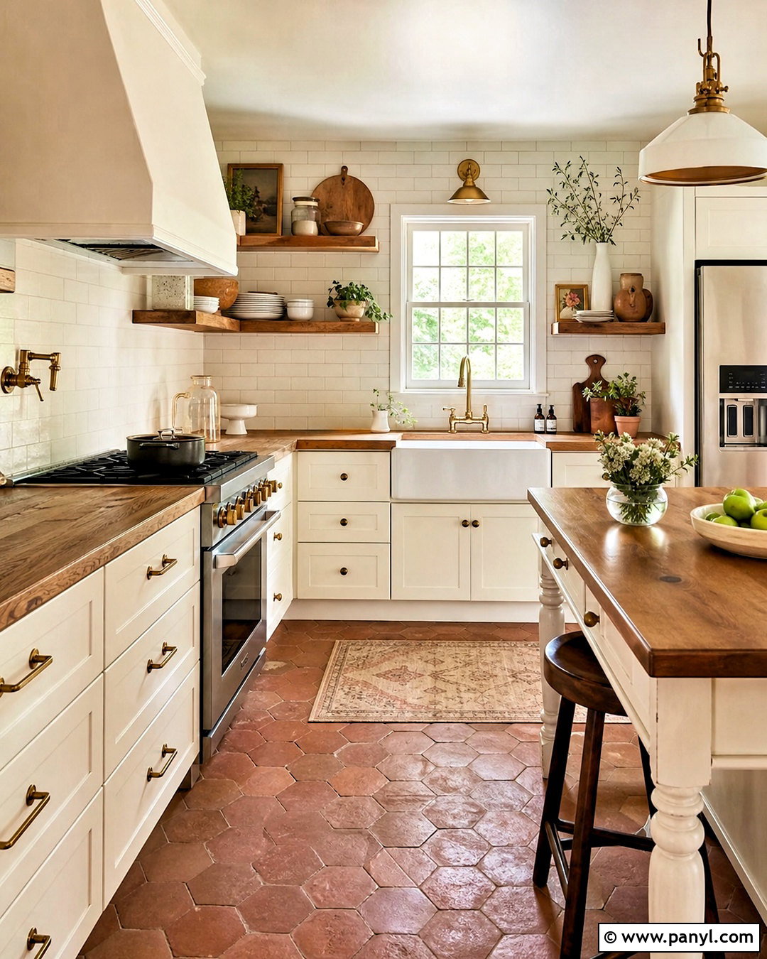 Warm White Kitchen With Butcher Block Countertops - 20 warm white kitchen ideas