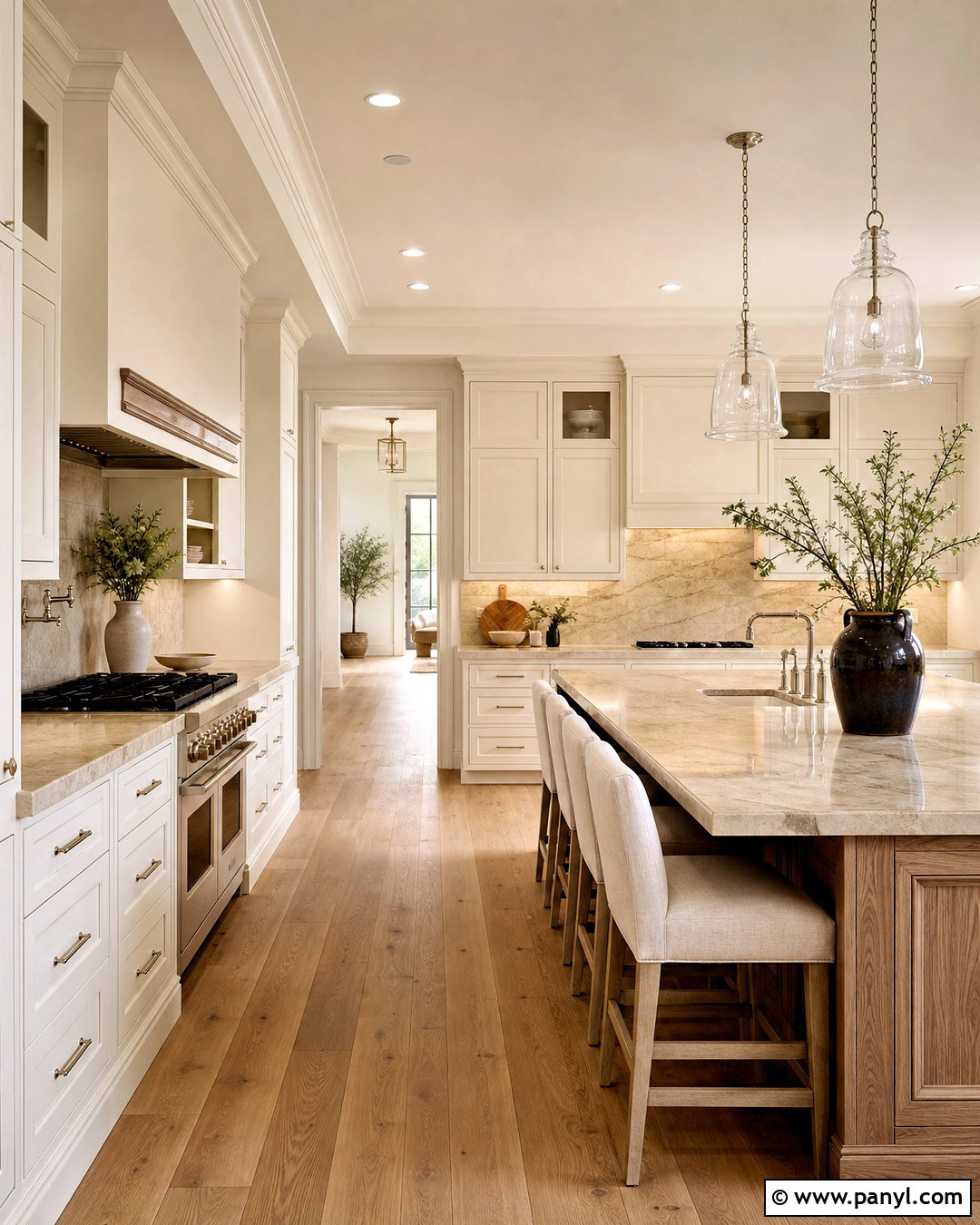 Warm White Kitchen With Quartzite Countertops - 20 warm white kitchen ideas