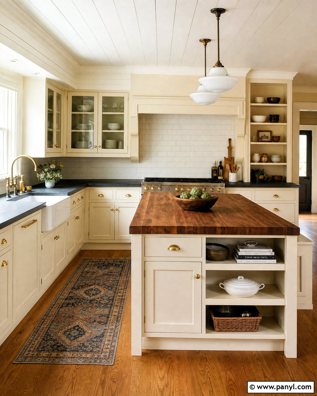 Warm White Kitchen With Soapstone Countertops - 20 warm white kitchen ideas