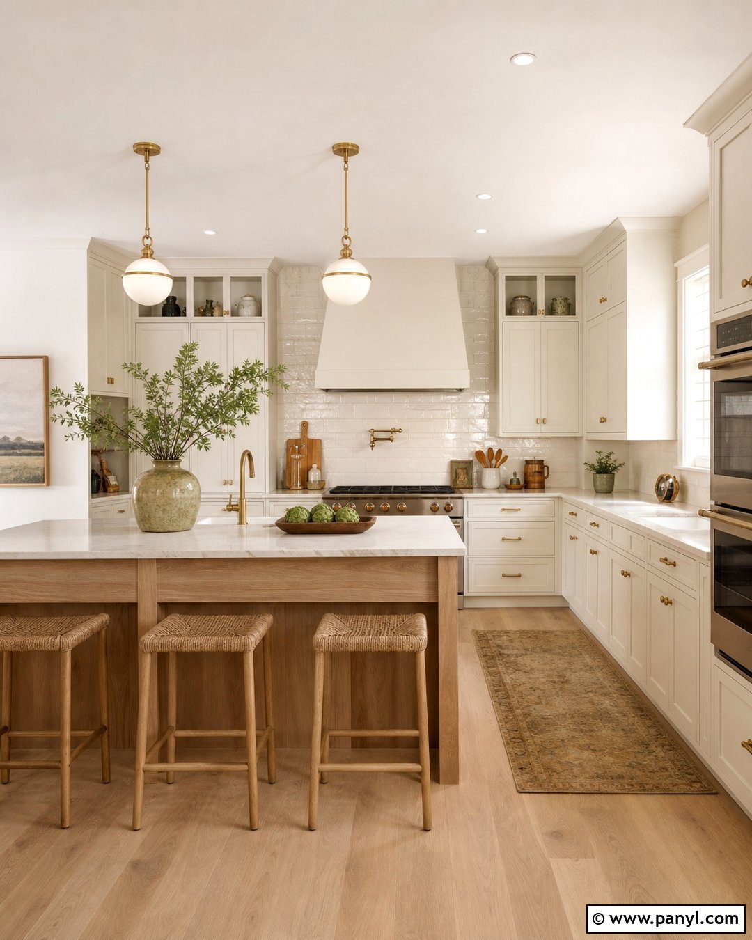 Warm White Kitchen - 20 Current Kitchen Color Trends
