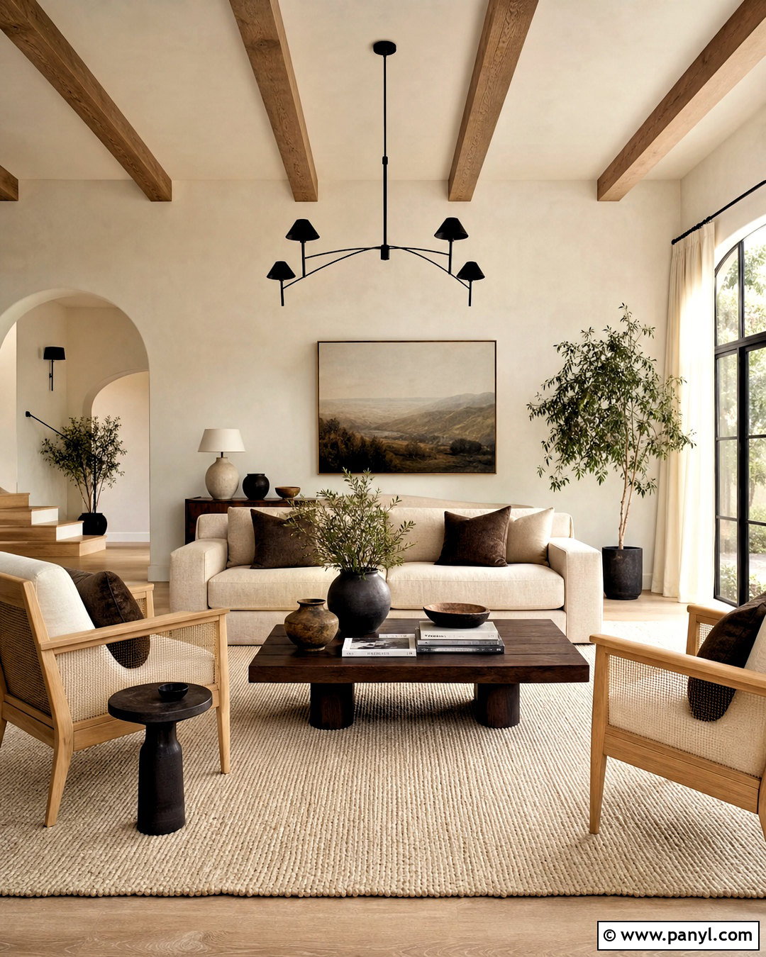 Warm White Limewash Living Room - 20 limewash colors