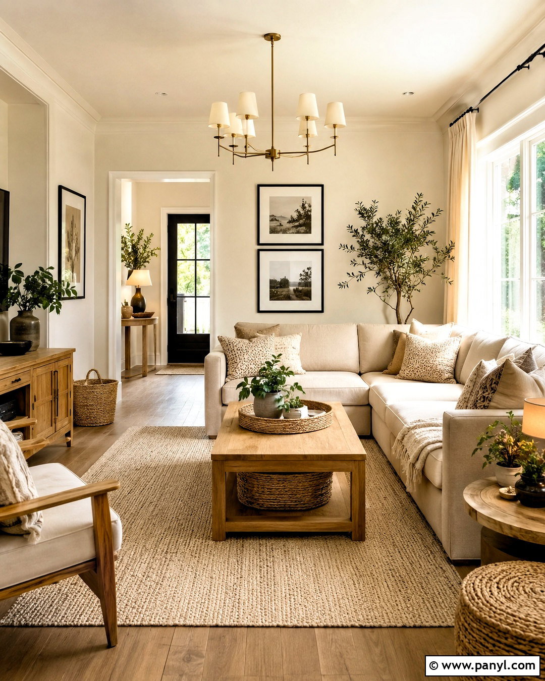 Warm White Living Room - 20 interior design living room colors
