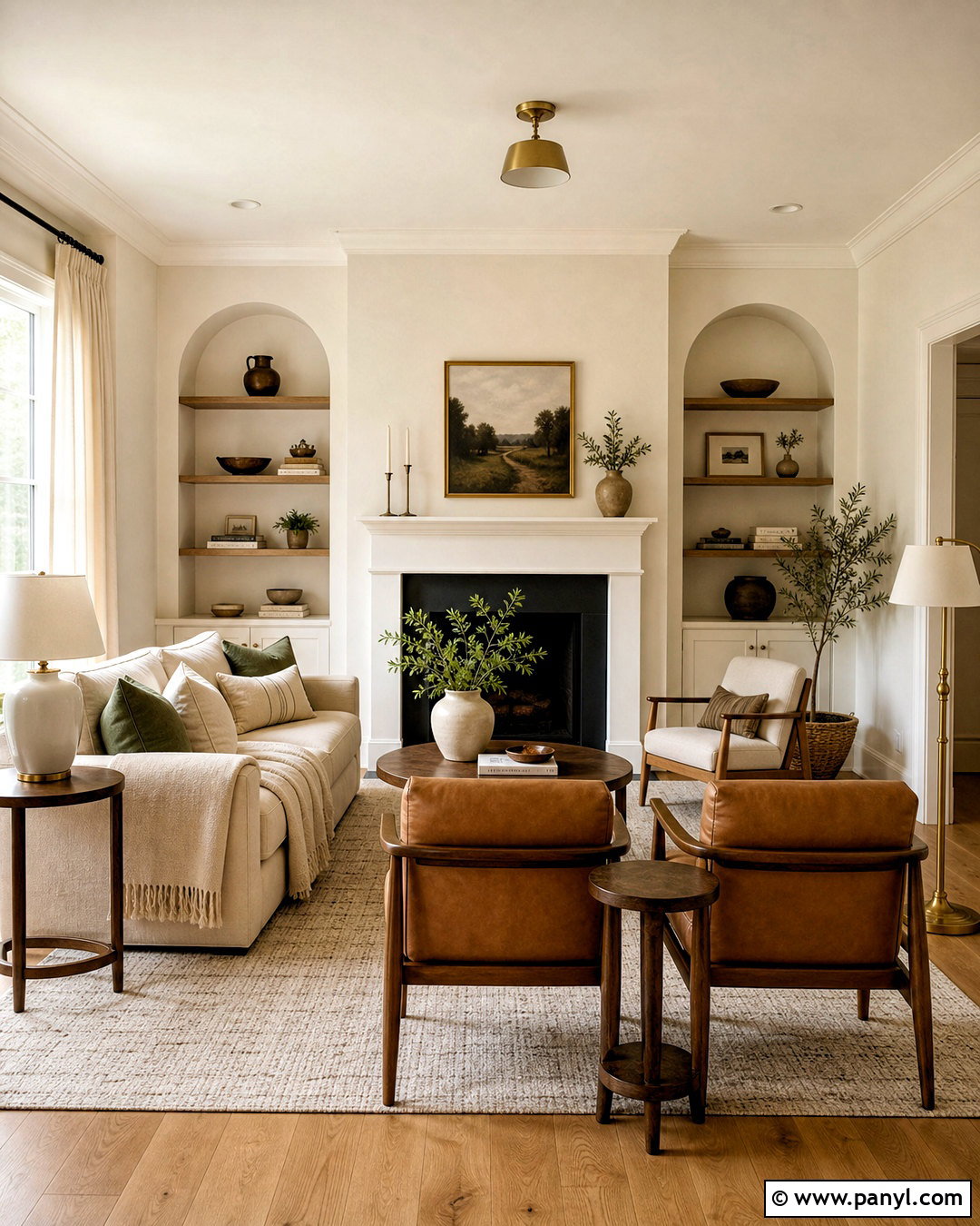 Warm White Living Room Color Scheme - 20 room colour ideas