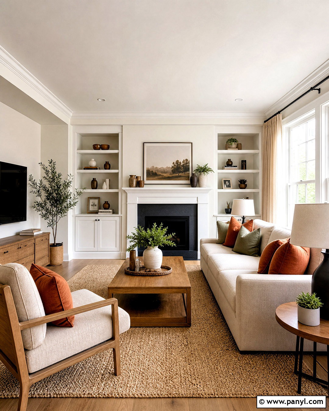 Warm White Living Room Walls - 20 interior wall painting ideas