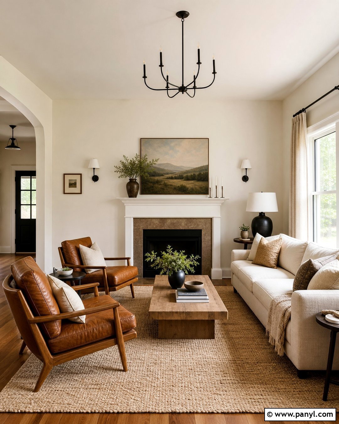 Warm White Living Room Walls - 45 wall colors for living room ideas