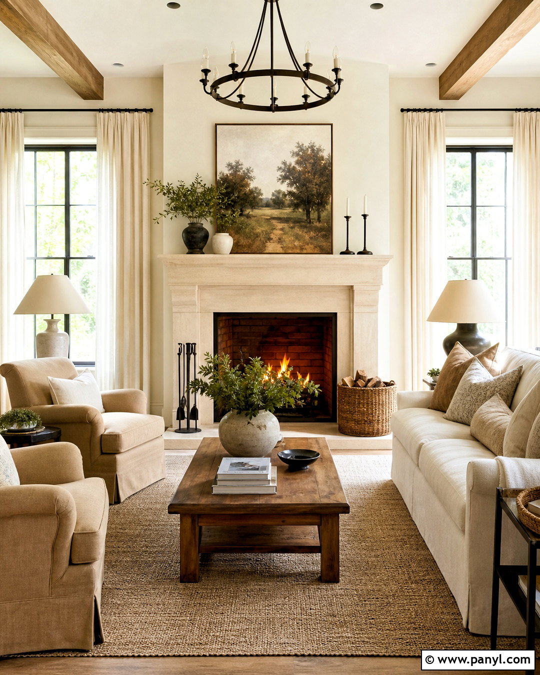 Warm White Living Room With Fireplace - 20 warm white living room ideas