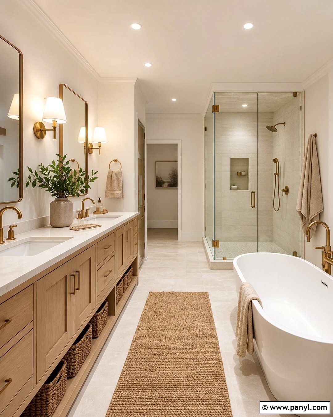 Warm White Master Bath Walls - 25 Master Bath Wall Color Ideas