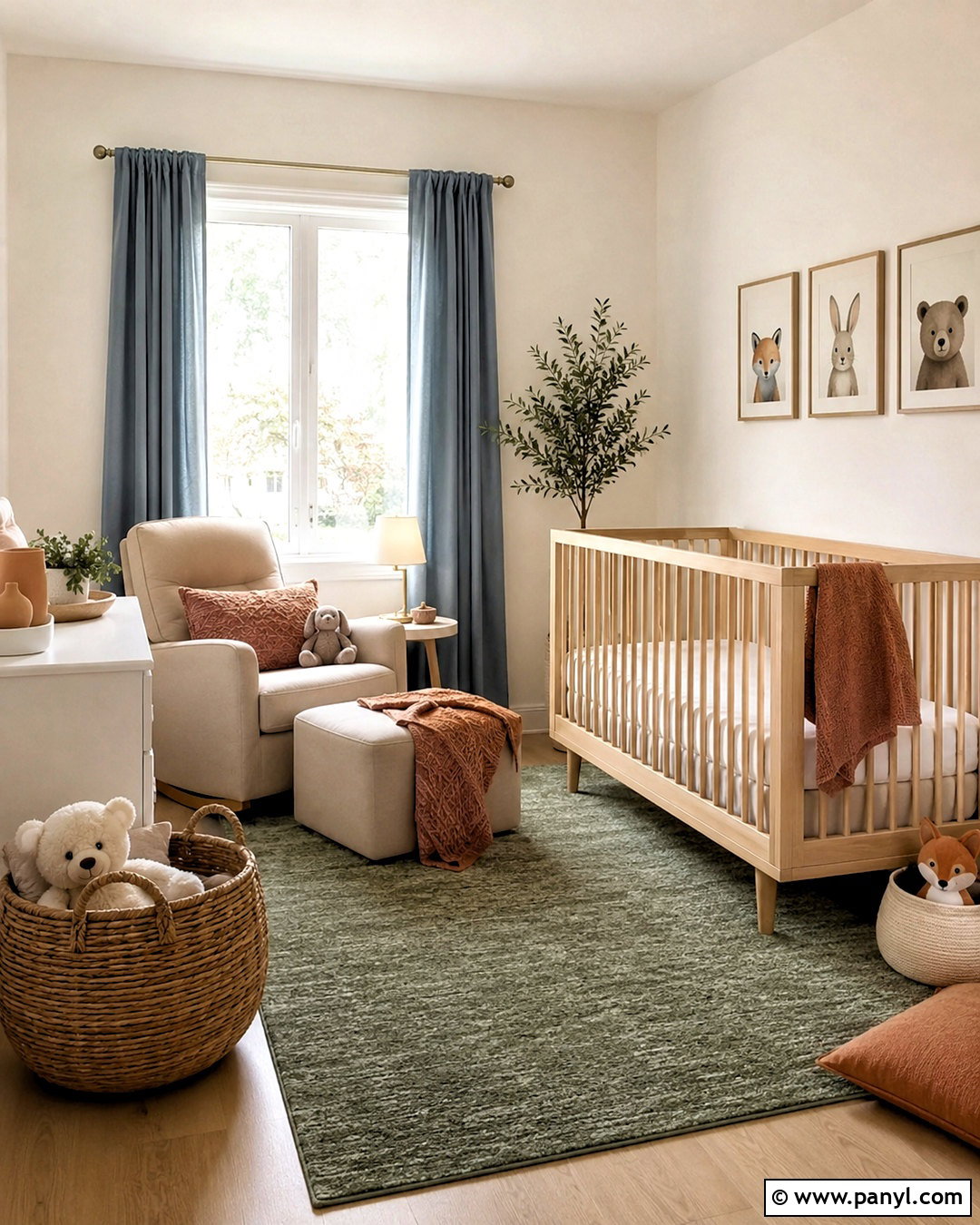 Warm White Nursery With White Trim - 20 Warm White Walls With White Trim Ideas
