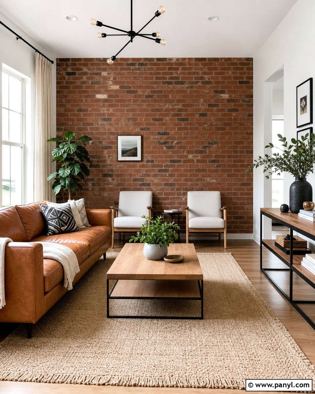 Warm White Paint With Red Brick Wall - 20 Brick Wall Paint Matching Ideas