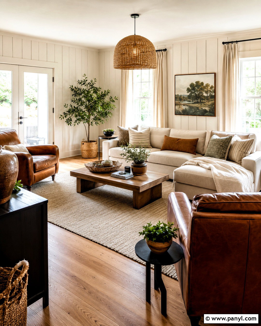 Warm White Painted Knotty Pine Walls - 20 painted knotty pine walls before after ideas