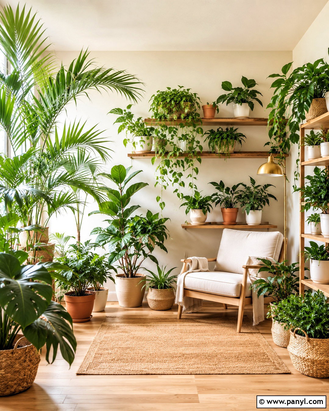 Warm White Plant Room - 20 Wall Colors For Plant Room Ideas