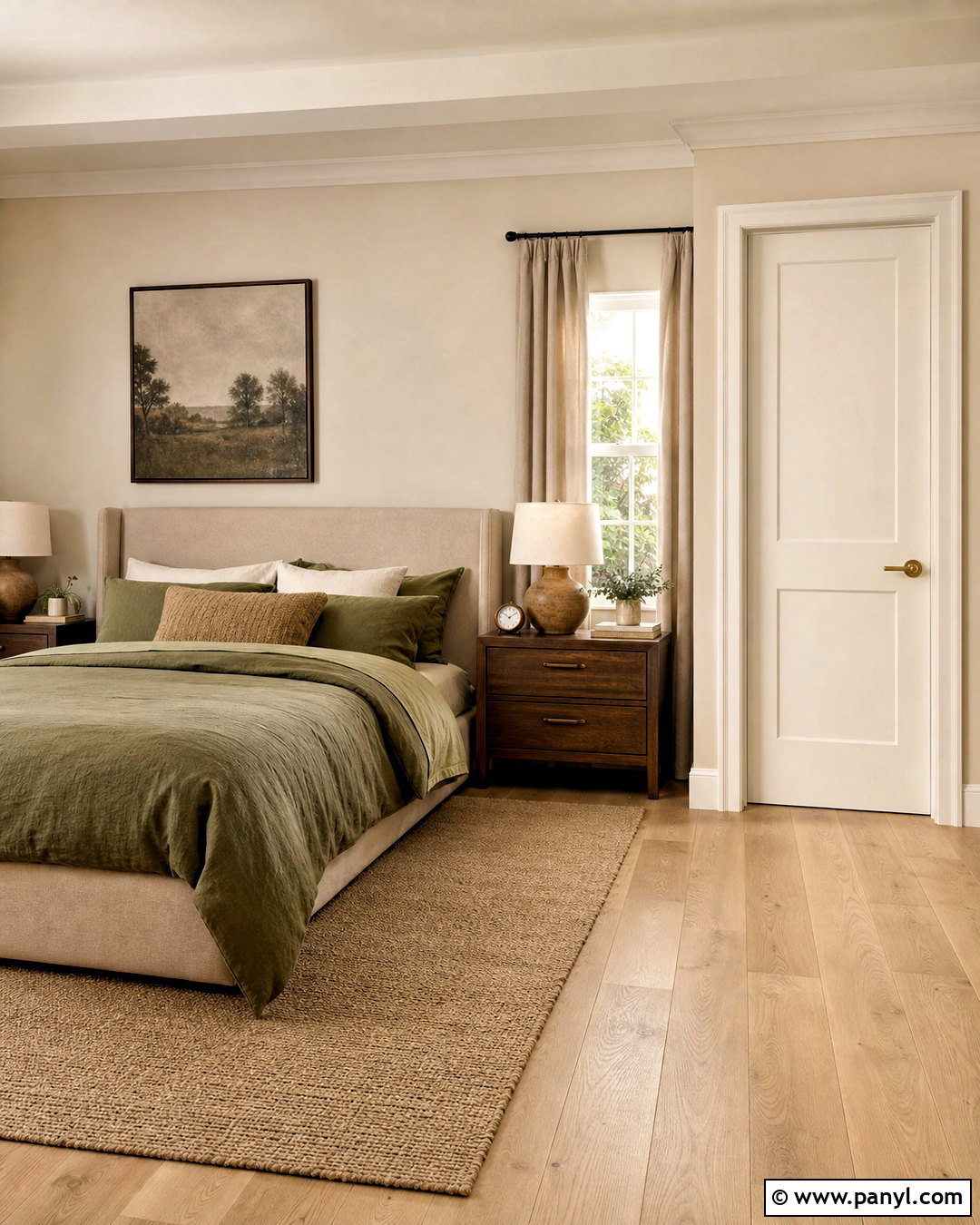 Warm White Room Door - 20 room door color ideas