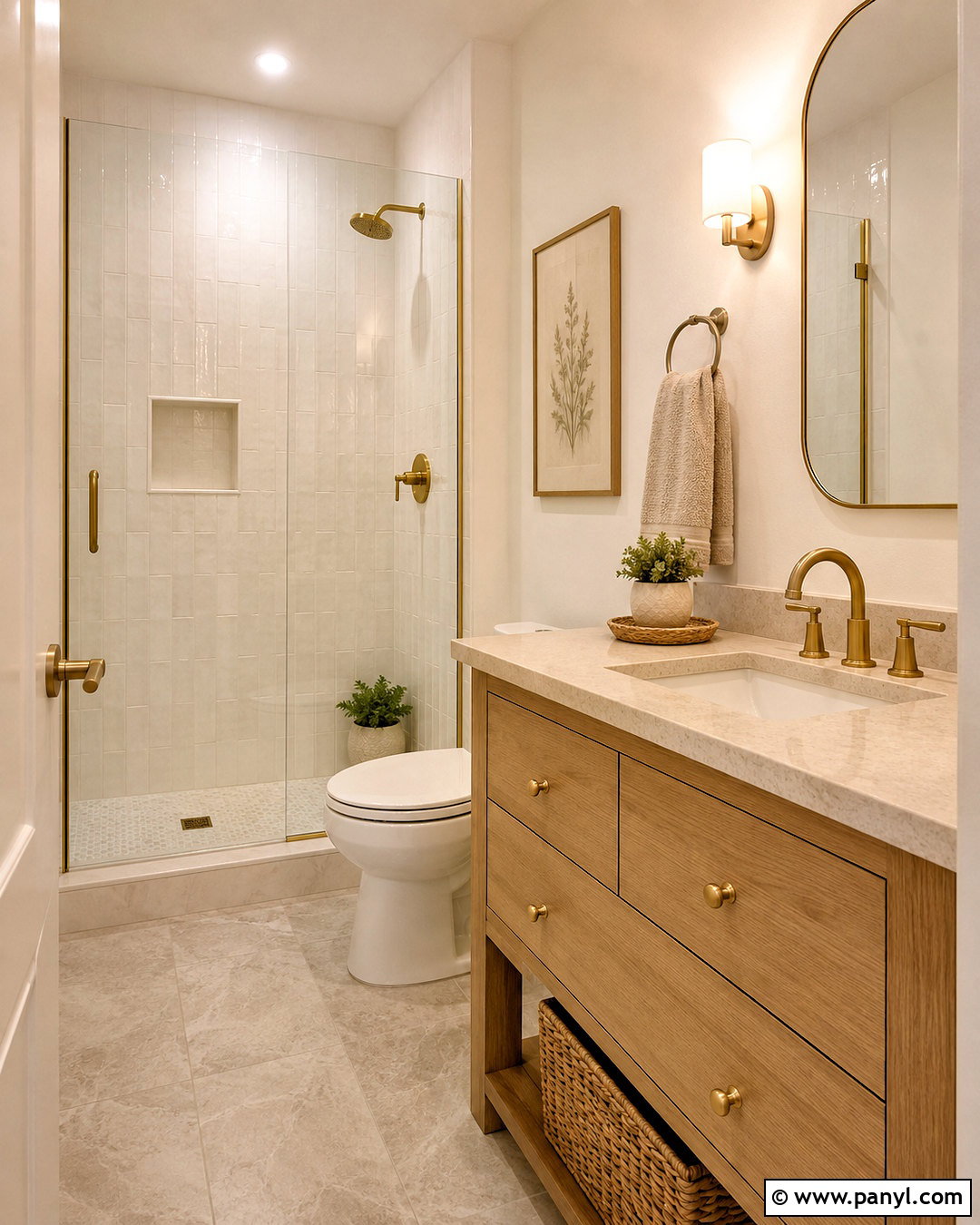 Warm White Small Bathroom Walls - 35 small bathroom wall colors