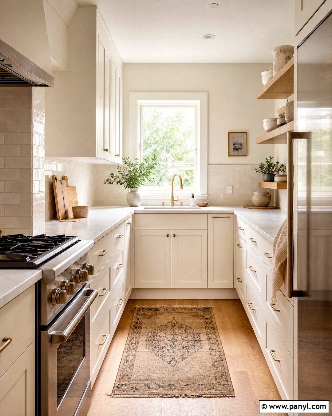 Warm White Small Kitchen - 20 small kitchen paint colors