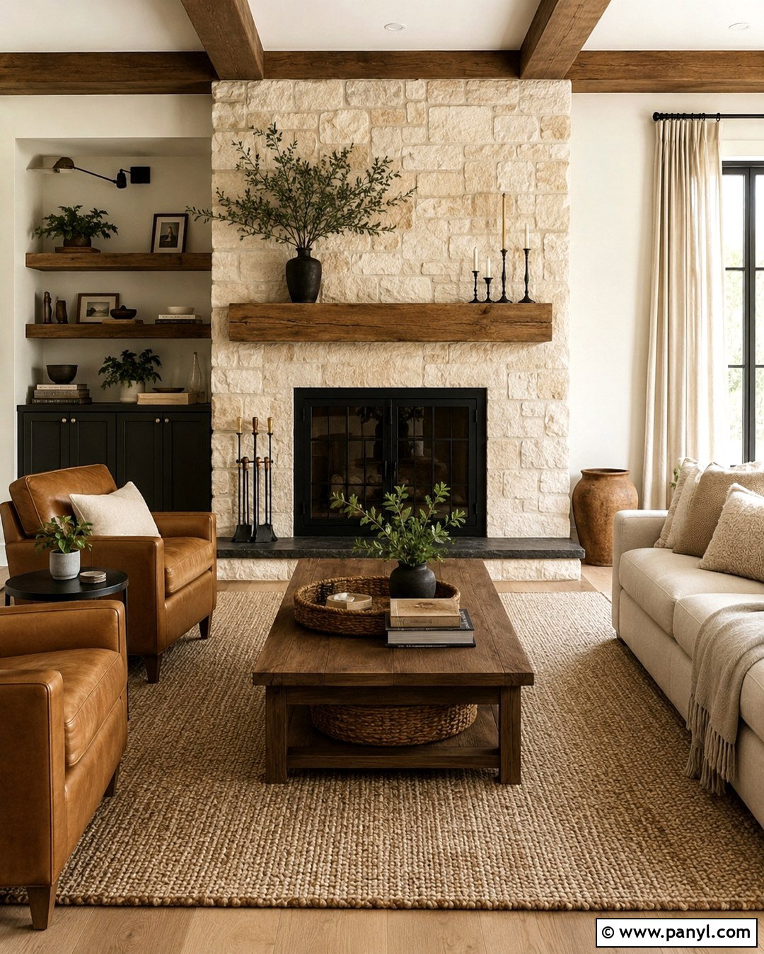 Warm White Stone Fireplace Accent Wall - 20 Stone Fireplace Accent Wall Paint Colors