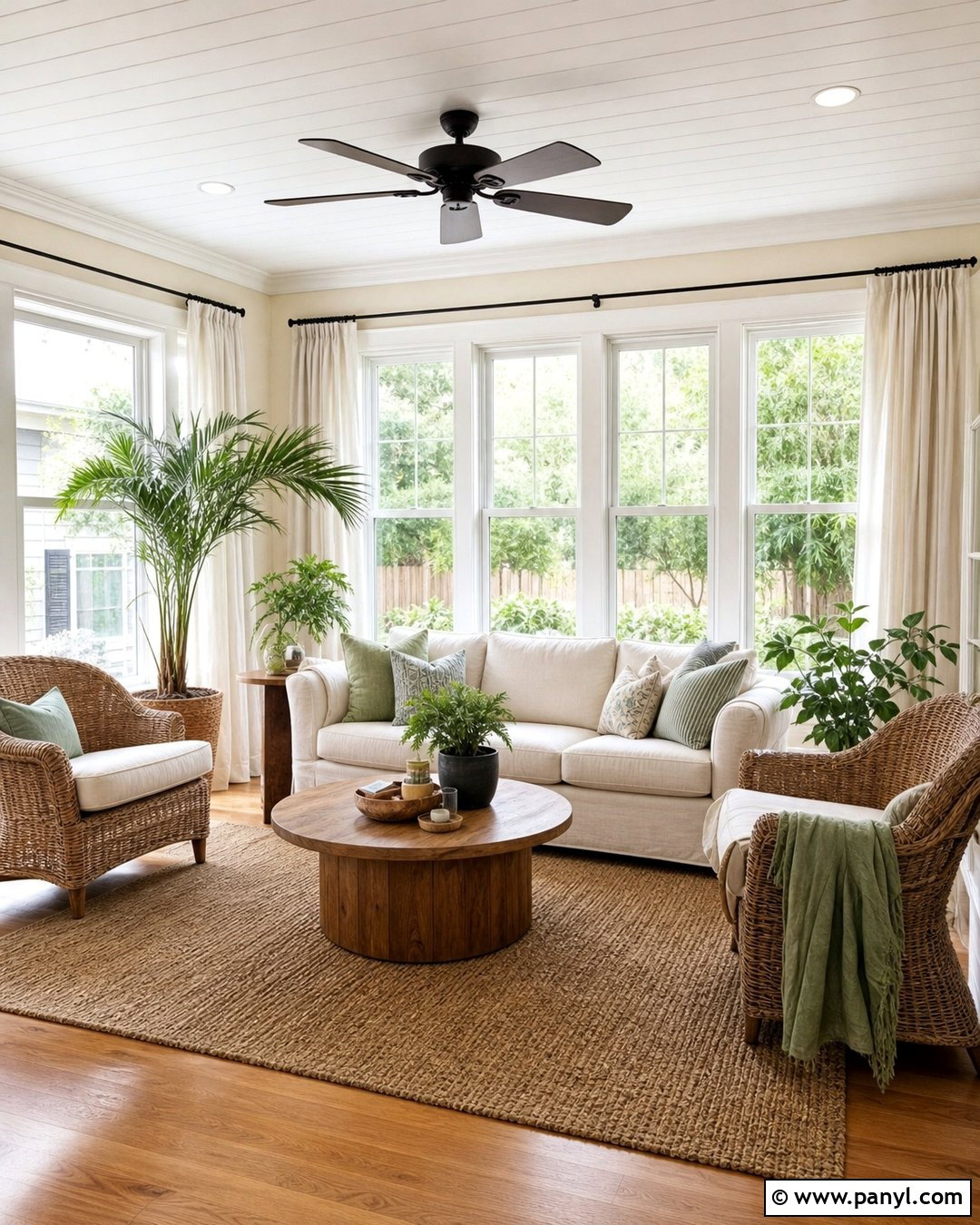 Warm White Sunroom Walls - 30 sunroom wall colors