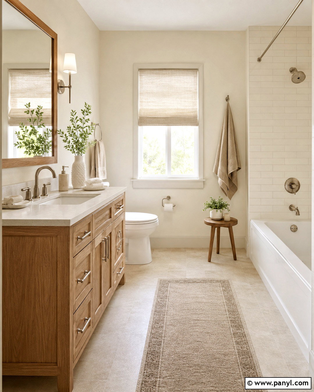 Warm White Toilet Bathroom - 35 Toilet Color Ideas