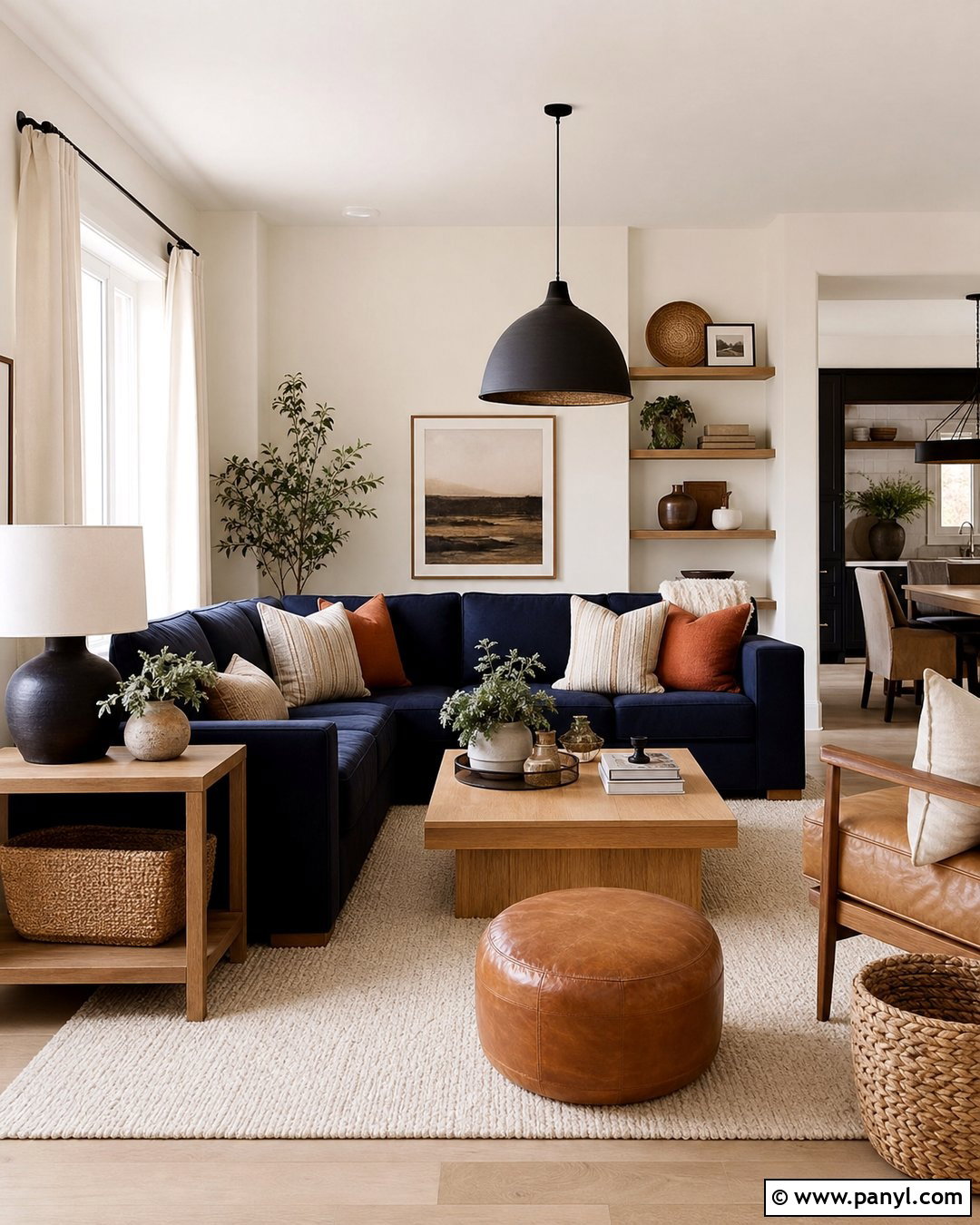 Warm White Wall Color - 20 Best Wall Color For Blue Couch Ideas
