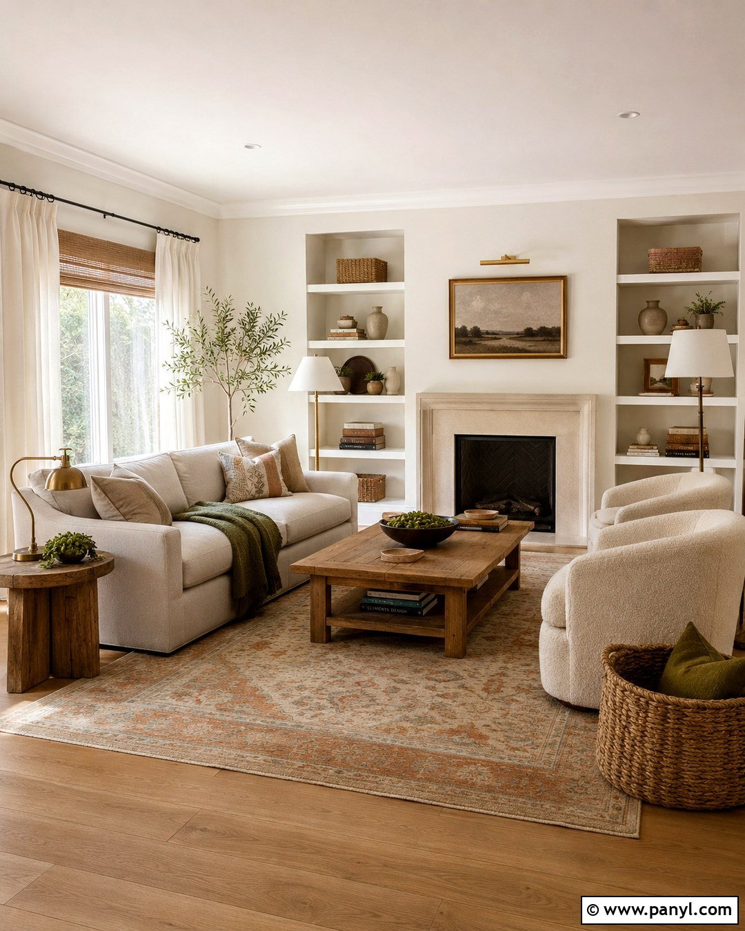 Warm White Wall Color - 20 Evergreen Wall Color Ideas