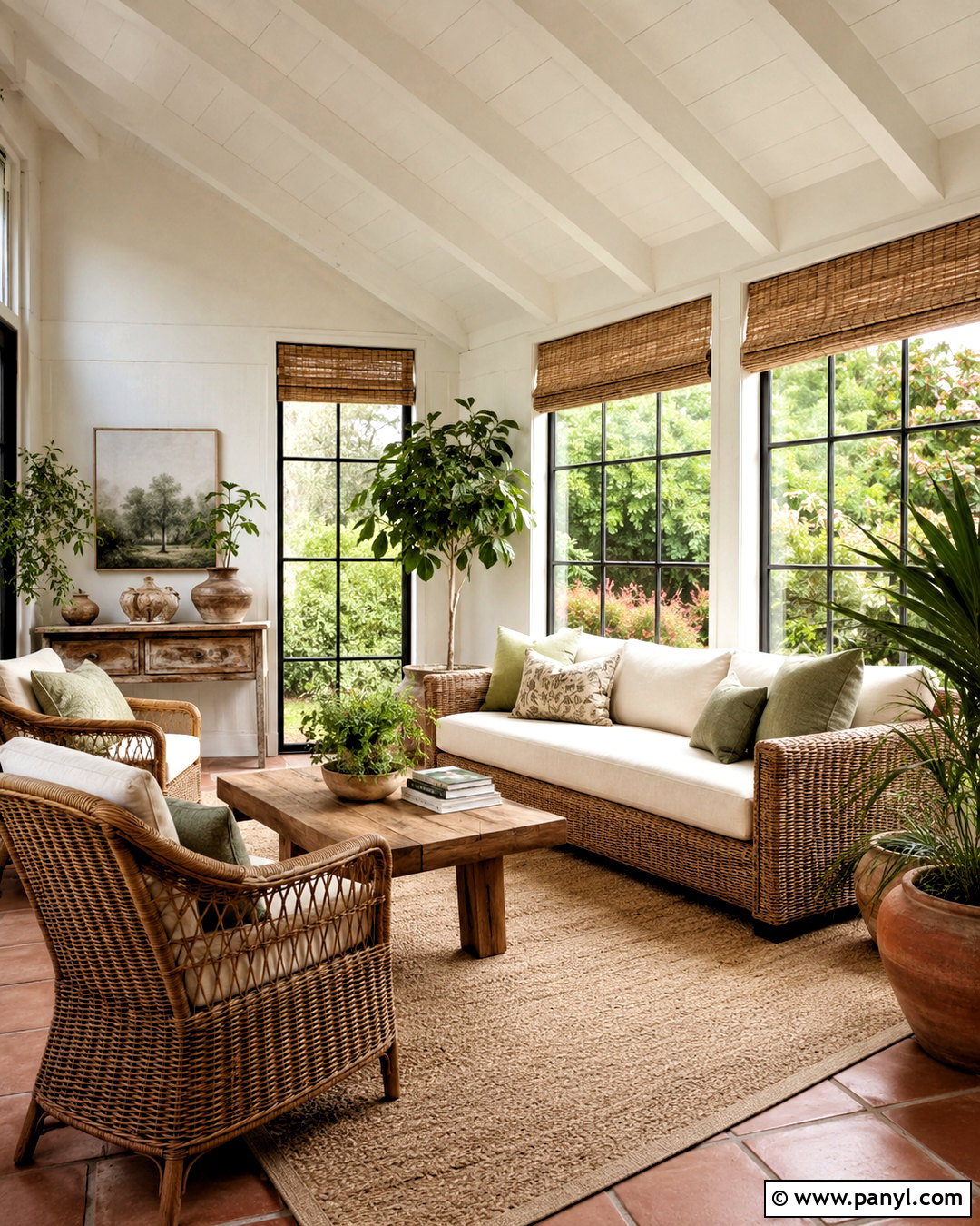 Warm White Walls In A Sunroom - 35 warm white walls