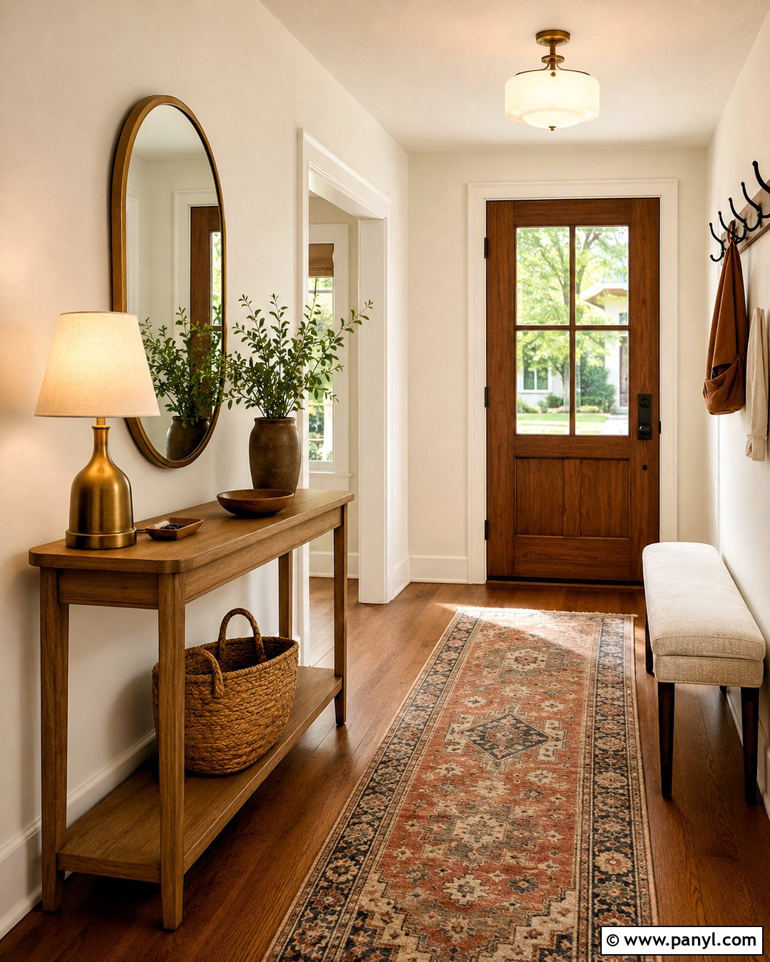 Warm White Walls In An Entryway - 35 warm white walls