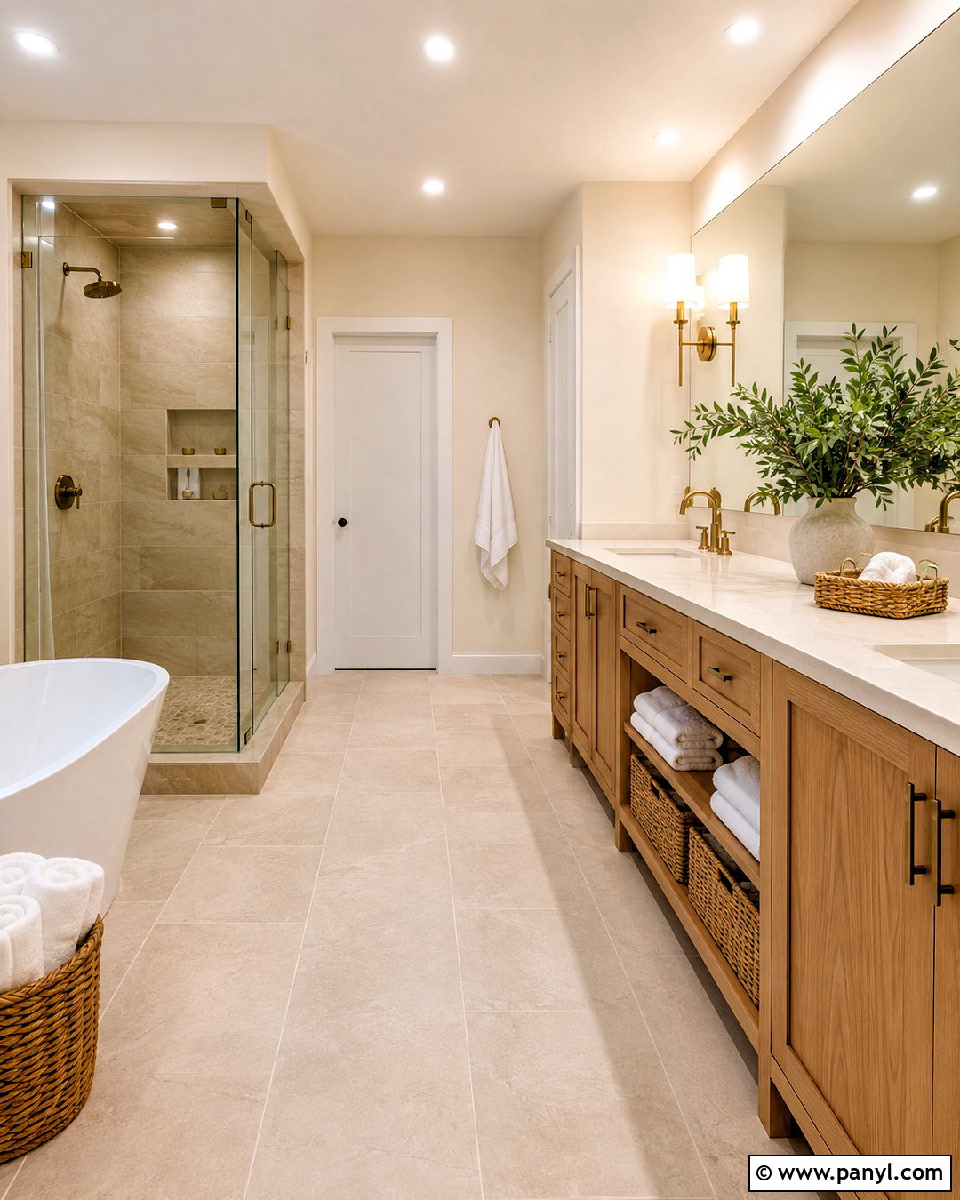Warm White Walls With Beige Bathroom Tiles - 20 What Color Goes With Beige Bathroom Tiles