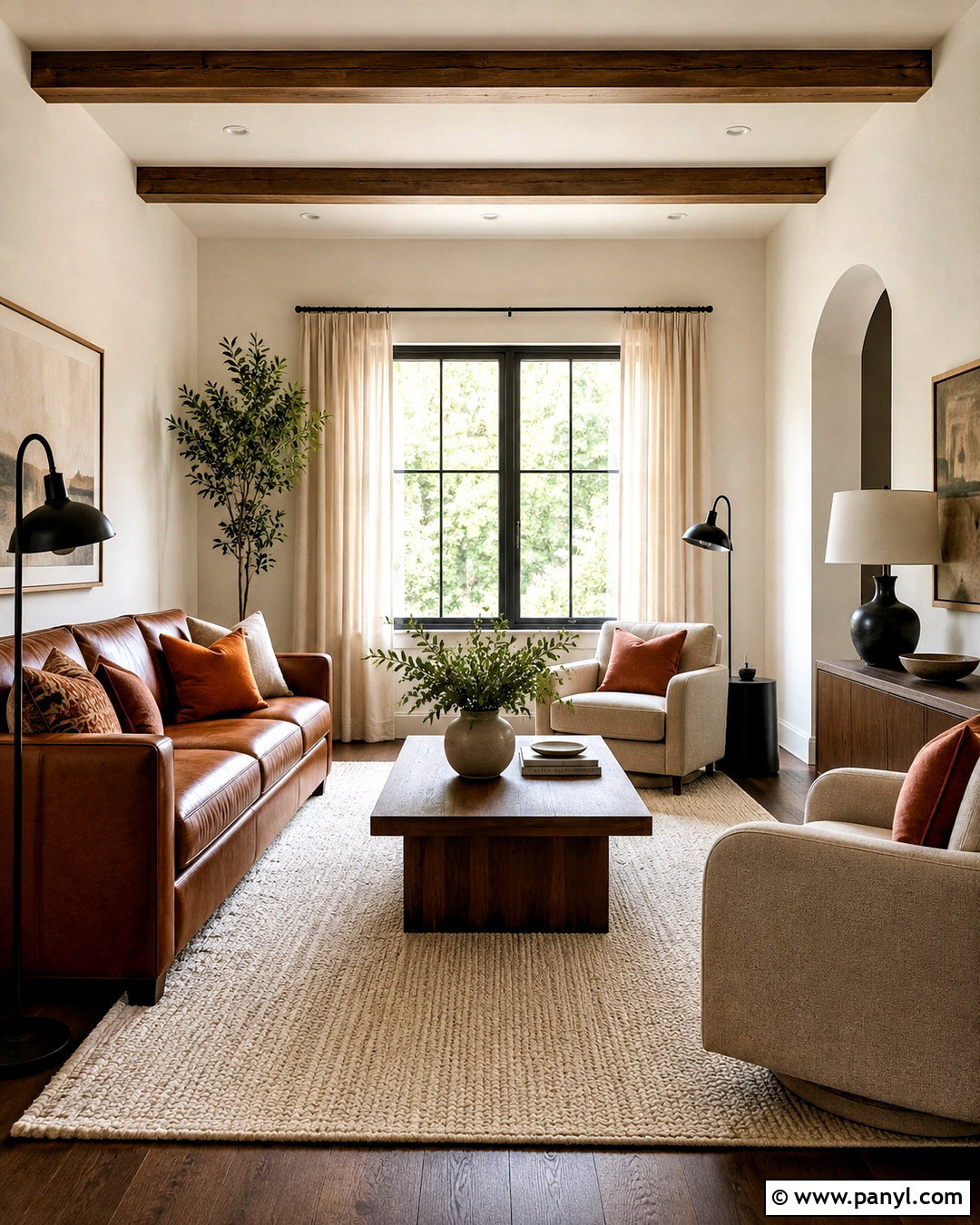 Warm White Walls With Brown Furniture - 20 living room paint color ideas with brown furniture ideas