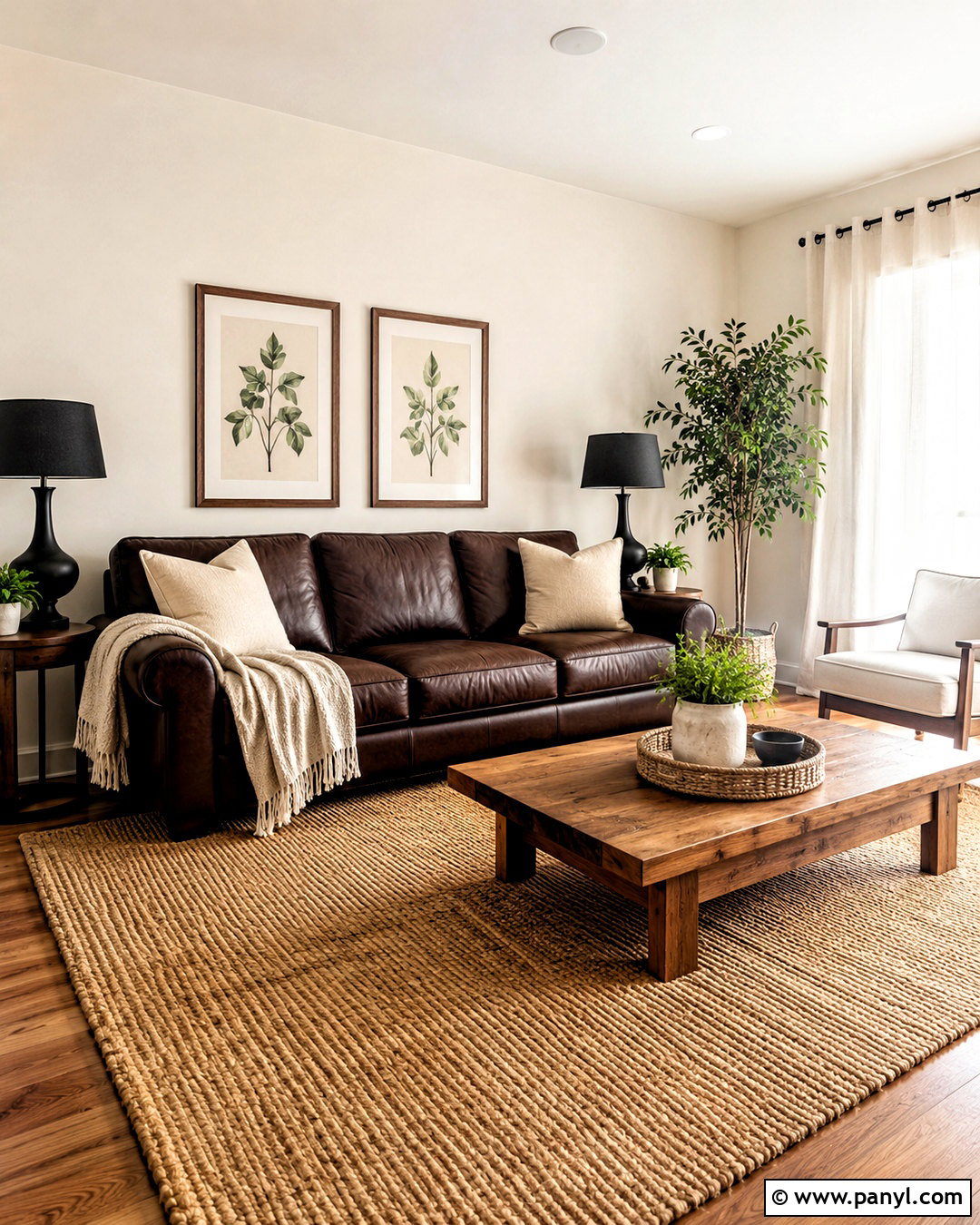 Warm White Walls With Brown Sofa - 20 Wall Color For Brown Sofa Ideas