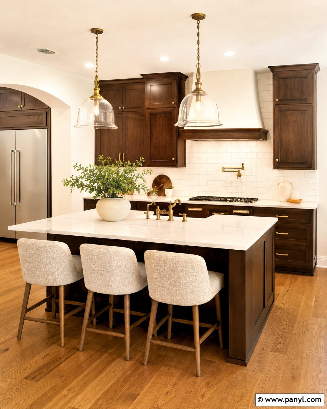 Warm White Walls With Dark Brown Cabinets - 20 Wall Color For Dark Brown Cabinets