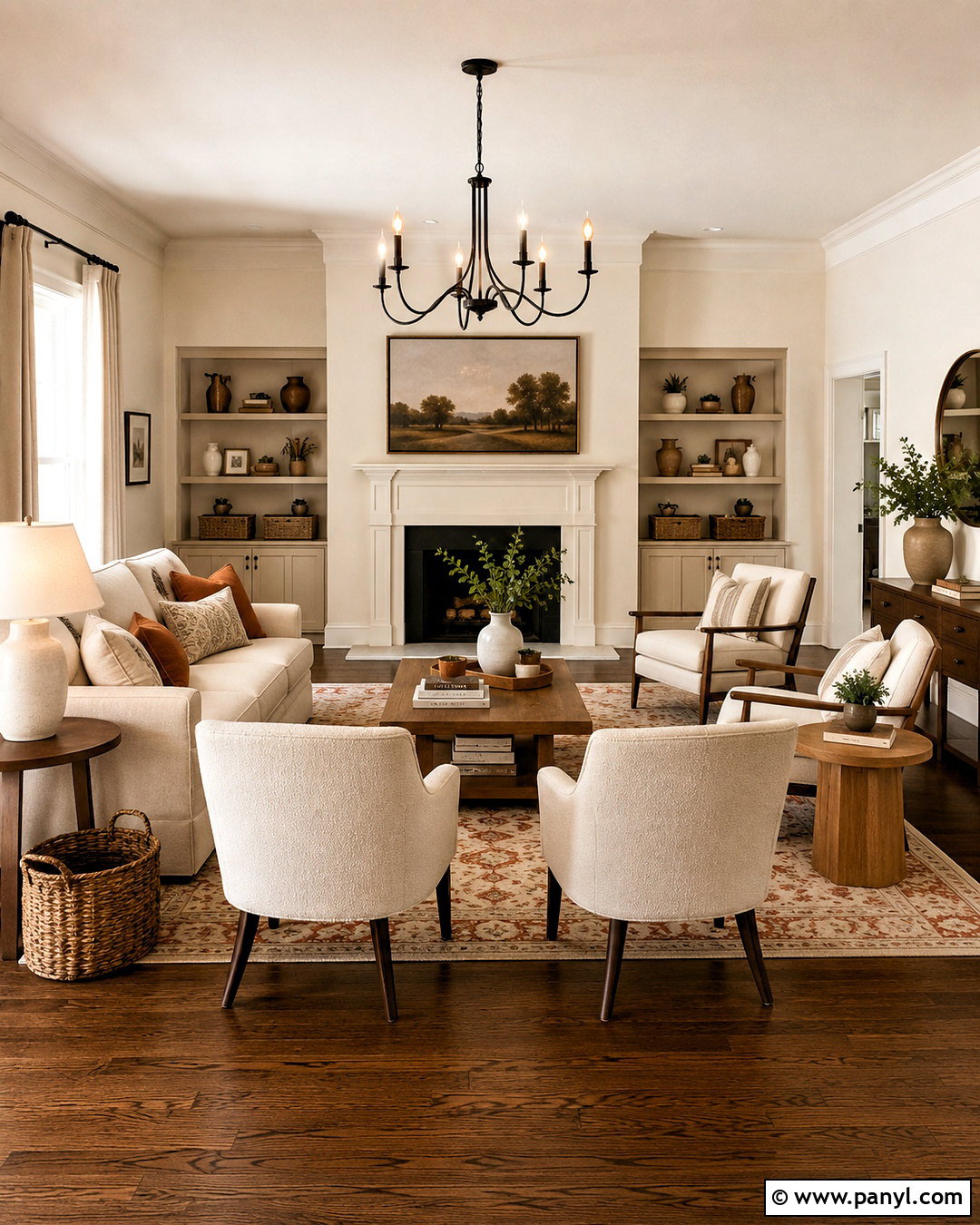 Warm White Walls With Dark Wood Floors - 20 Wall Colors That Go With Wood Floors