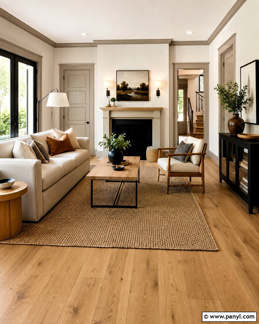 Warm White Walls With Greige Trim And Doors - 20 Wall Trim And Door Colors